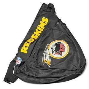 NFL Washington Redskins black and yellow sling backpack bag